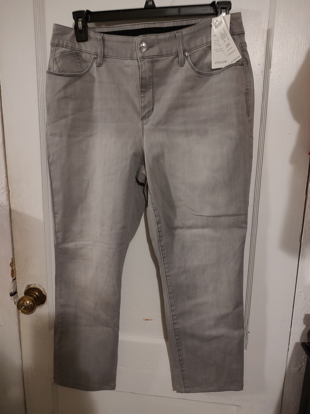 Labor Day Special Chico's Women's Gray Stretch Jeans